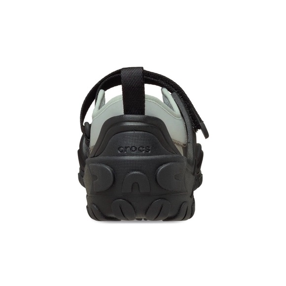 CROCS EXP Terre Mary Jane Ballet Sneaker in Black / Silver Metallic Blue, Size 9 - Picture 5 of 11